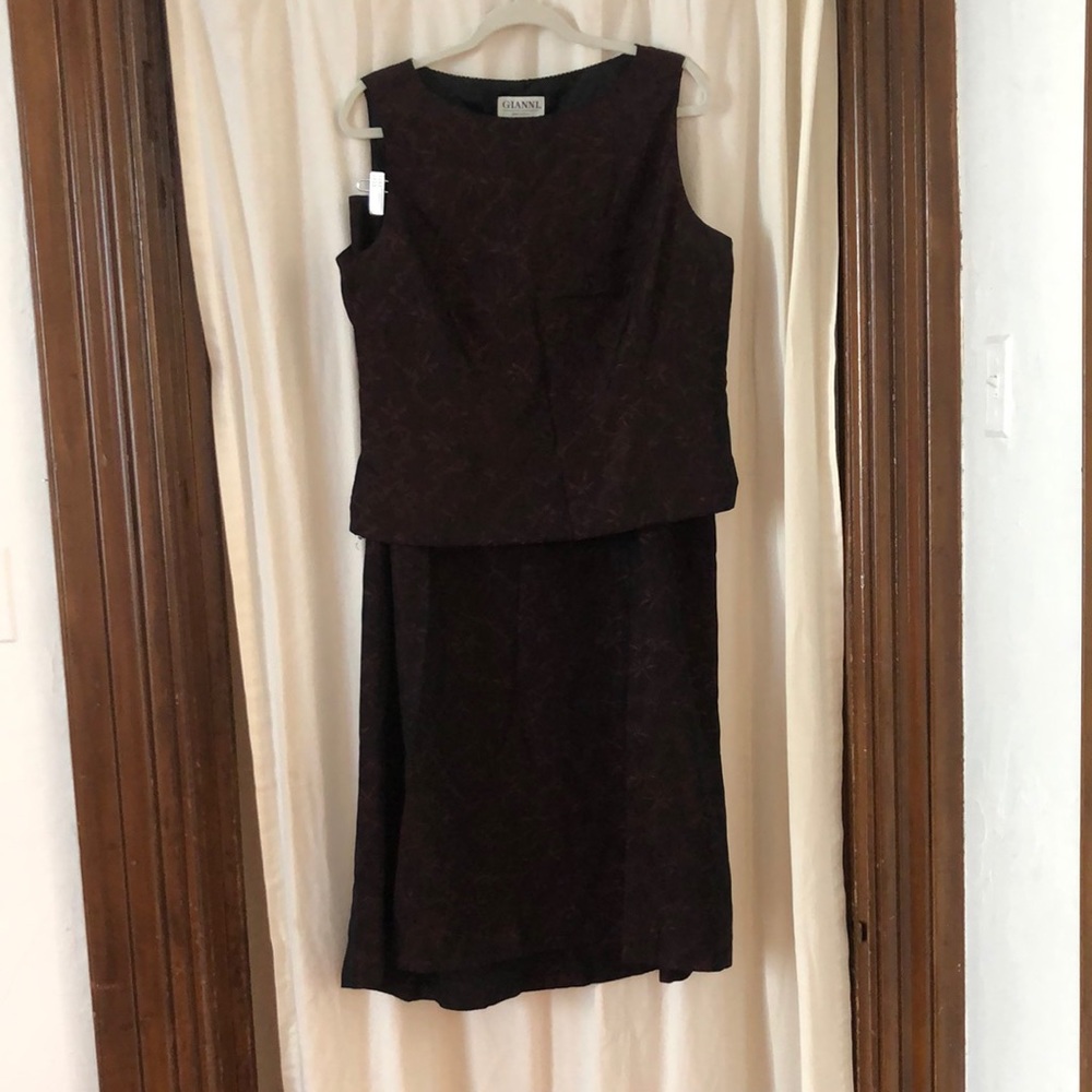 2-piece tapestry evening outfit.